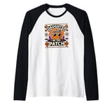 Funny Daughter of the Halloween Pumpkin Patch Raglan Baseball Tee