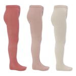 Konges Sløjd 3pk rib tights – desert rose/creme rose/rose - 92/98