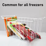 2PCS Chest Freezer Baskets Freezer Storage Basket Large Metal Chest Organizer