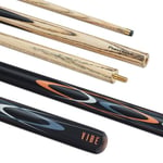 PowerGlide Vibe Queue de Billard Unisexe, Noir, Orange, Gris, Blanc, Marron, Full Size 57"