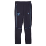 Manchester City Joggebukse Casuals - Navy/magic Blue - PUMA, størrelse Small