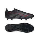 adidas Predator League FG/AG Stealth Victory - Svart/Grå/Lucid Red, storlek 36⅔