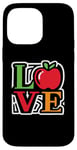 Coque pour iPhone 14 Pro Max Apple Love - Amateur de fruits de pomme coloré vintage