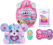 Rainbocorns Sparkle Heart Surprise, Puppycorn Series 2, Puppycorn Surprise, Moxie the Komon - Collectible Plush - 7 Layers of Surprises, Peel and Reveal Heart, Ages 3+ (Komon)