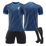 23-24 Chelsea Jersey Away barns studentträningskit no number 18