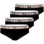 Boxers Freegun  Lot de 4 Boxers coton fille Uni