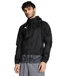 PUMA Men's teamGOAL 23 Training Rain Jacket Black-Asphalt, XXX-Large