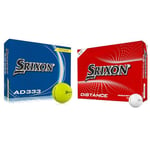 Srixon AD333 11 - High-Performance Distance and Speed Golf Balls - Low Compression - For Consistency & Distance 10 (NEW MODEL) - Dozen Golf Balls - High Velocity and Responsive Feel - Resistant