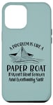 Coque pour iPhone 14 Plus Papier origami motif bateau citations pliantes