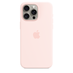 iPhone 15 Pro Max Silicone Case with MagSafe — Light Pink