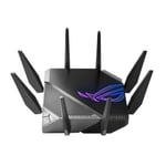 ASUS ROG Rapture Tri-Band GT-AXE 1 1000 Gaming Router AiMesh Ready WiFi 6E- 90IG06E0-MO1R00