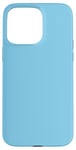 Coque pour iPhone 15 Pro Max Couleur bleu ciel simple