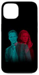 Coque pour iPhone 13 Marvel WandaVision Wanda & Vision Glitch Overlay Portrait