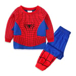 2-pack Spider-Man Pyjamas Barn Super Soft T-shirt Byxor A 110CM