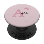 Adele prénom fille prénom femme rose cadeau mode tenues PopSockets PopGrip Adhésif