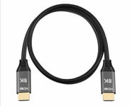 HDMI 2.1 Video Monitor Cable, Male to Male - 1m