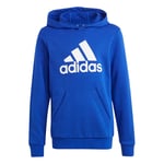 Adidas Big Logo Hoody Kids huvtröja Selubl/White 128 - Fri frakt