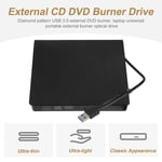 Portable DVD CD Drive for Laptop/Desktop PC - USB Type-C+ USB - Burner/Recorder