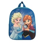 Generic Disney Frost Anna & Elsa Ryggsäck 3d-motiv Blue One Size