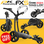 POWAKADDY 2024 FX5 EXTENDED LITHIUM ELECTRIC GOLF TROLLEY +FREE UMBRELLA