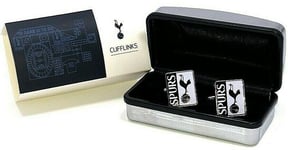 TOTTENHAM HOTSPUR FC  MENS EXECUTIVE COLOUR METAL CREST SHIRT CUFFLINKS SPURS