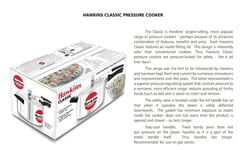 4 Litre Hawkins Classic Aluminium Pressure Cooker - Stovetop Pressure Cooker