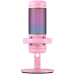 TONOR TC320 RGB Microphone Gaming, Microphone USB à condensateur avec Contrôle de Gain, Touche Sourdine pour Streaming, Podcasts, Twitch/Youtube/Discord, avec Support sur Mac/PS4/PS5/NS Rose