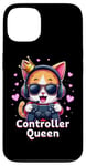 iPhone 13 Controller Queen Cute Gamer Cat Design- Gaming Cat Lovers Case