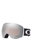 Oakley OO7050 Unisex Flight Deck Prizm Ski Goggles, Black/Mirror Black