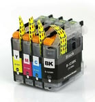 Non-OEM Set OF 4 LC123 Ink Cartridges For Brother DCP-J152W J132W J4110DW J552DW