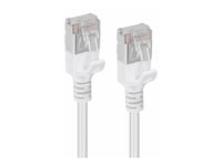 Microconnect - Nettverkskabel - Rj-45 (Hann) Til Rj-45 (Hann) - 50 Cm - U/Ftp - Cat 6A - Halogenfri, Slank, Uten Hindringer - Hvit