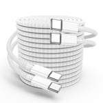 Câble USB C [3m+3m / Lot de 2] 3A Chargeur Type C en Charge Rapide Nylon Tressé Câble Chargeur pour iPhone 16/16 Pro/15 Plus/15 Pro Max, MacBook Pro, iPad Pro 12.9/11 inch/Mini/Air 5/4, Samsung