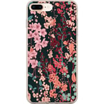 Apple iPhone 8 Plus Gennemsigtigt Telefoncover Blommor