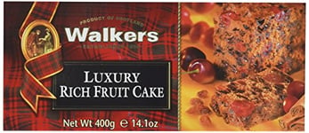 Walkers Shortbread Luxury Rich Fruit Cake, Traditional Cake by Scottish Recipe, 400g (Pack of 2)