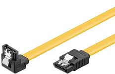 95018 Sata Kabel Vinklad 0.3m - Gul