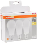 Osram Ampoule LED Plastique 14,00 W E27 Blanc 3 pièces, 100W