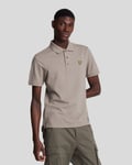 Lyle & Scott Mens Plain Polo Shirt in Green material_cotton - Size Large