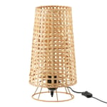 Lampe à Poser en Rotin "Léna" 36cm Naturel