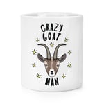 Crazy Goat Man Stars Makeup Brush Pencil Pot - Funny Animal