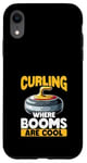 Coque pour iPhone XR Le curling là où les balais sont cool