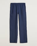 Aspesi Ventura Drawstring Linen Pants Navy