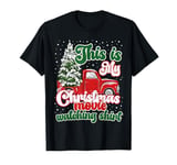 This Is My Christmas Movie Watching Shirt Red Truck Vintage T-Shirt