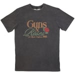 Guns N Roses Unisex Adult California 1985 Stone Wash T-Shirt - L