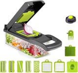 Toskope Vegetable Chopper, 14-in-1 Kitchen Mandoline Slicer Grey 