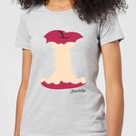 Disney Princess Colour Silhouette Snow White Apple Women's T-Shirt - Grey - M - Grey