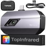 TOPDON Thermal Camera TC002 for iOS, 256x192 Resolution Thermal Imaging Camera with Lightning Port, -20-550℃, Video Recording, iPhone & iPad Available, for House maintenance, Leak Inspection