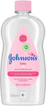 Johnson's Baby Baby Oil, Pink, Leaves Skin Soft and Smooth 500 ml (Pack of 1)