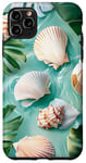 Coque pour iPhone 11 Pro Max Green Pop Art Tropical Coastal Petite-fille Esthétique