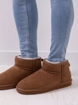 Just Sheepskin Arthur Boot Slippers, Chestnut