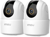 2.5K(4Mp) Lot De 2 Caméra Surveillance Wifi Intérieure Caméra 360° Connectée Smartphone Avec Détection Humaine Ai Suivi Intelligent Sirène Audio Bidirectionnel Compatible Alexa Pour Bébé/Ani [Q311]